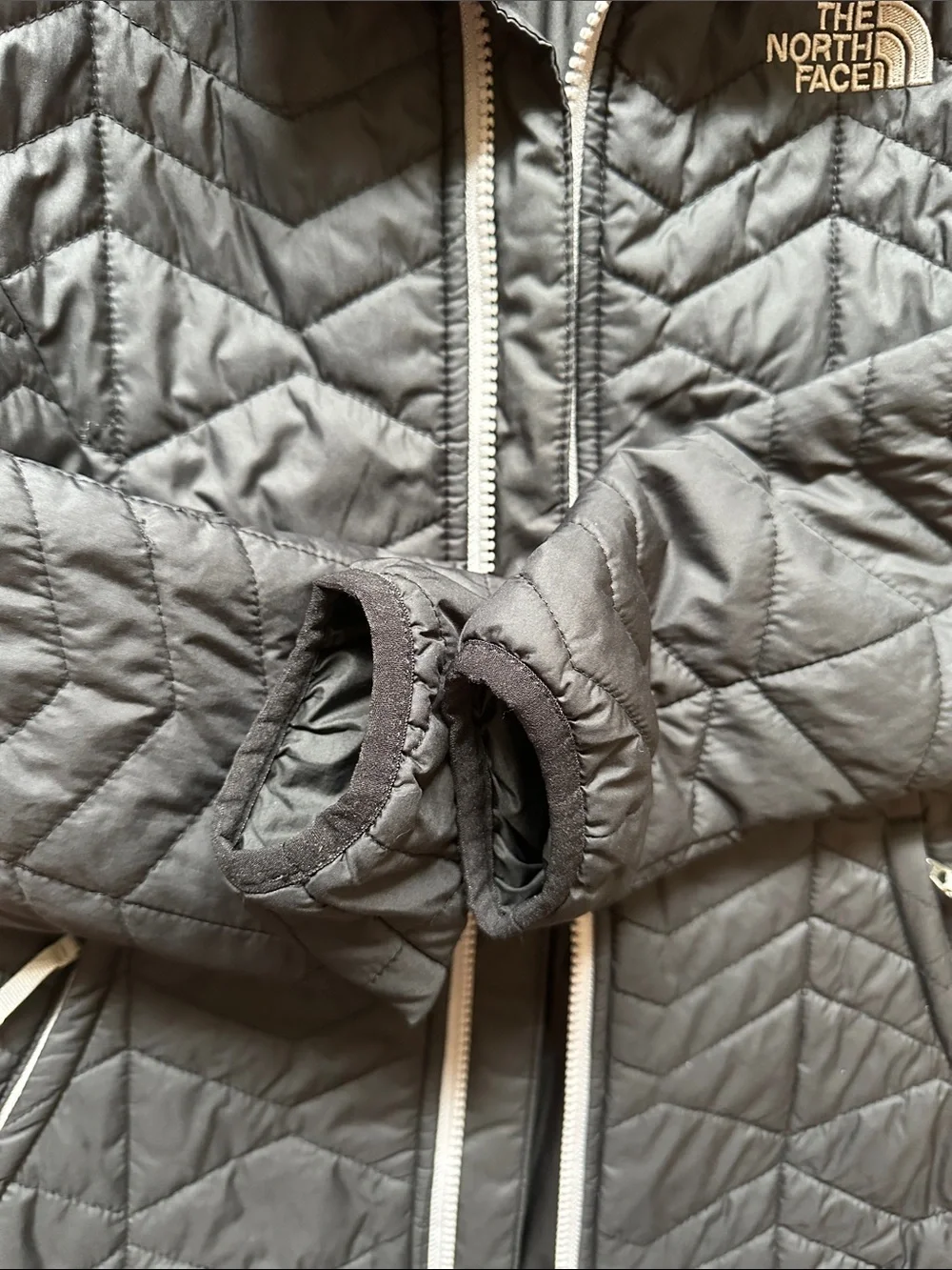 The North Face Girl Black Quilted Puffer Jacket